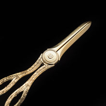 Load image into Gallery viewer, A Victorian Solid Silver Gilt Pair of Grape Scissors - John Gilbert 1864 - Artisan Antiques
