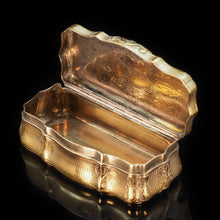 Load image into Gallery viewer, Fully Silver Gilt Table Snuff Box - Austrian 19th Century - Artisan Antiques
