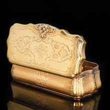 Load image into Gallery viewer, Fully Silver Gilt Table Snuff Box - Austrian 19th Century - Artisan Antiques
