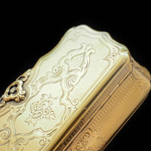Load image into Gallery viewer, Fully Silver Gilt Table Snuff Box - Austrian 19th Century - Artisan Antiques
