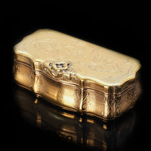 Load image into Gallery viewer, Fully Silver Gilt Table Snuff Box - Austrian 19th Century - Artisan Antiques
