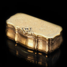 Load image into Gallery viewer, Fully Silver Gilt Table Snuff Box - Austrian 19th Century - Artisan Antiques
