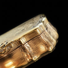 Load image into Gallery viewer, Fully Silver Gilt Table Snuff Box - Austrian 19th Century - Artisan Antiques
