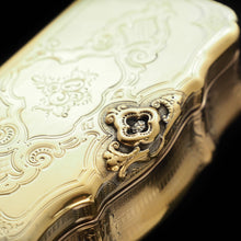 Load image into Gallery viewer, Fully Silver Gilt Table Snuff Box - Austrian 19th Century - Artisan Antiques

