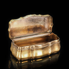 Load image into Gallery viewer, Fully Silver Gilt Table Snuff Box - Austrian 19th Century - Artisan Antiques
