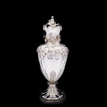 Load image into Gallery viewer, Magnificent Solid Silver Wine Ewer/Jug with Embossed Grape Vines - Henry Wilkinson &amp; Co, 1845 - Artisan Antiques
