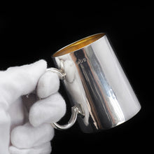 Load image into Gallery viewer, A Dainty Solid Silver Mug with Gilt Interior - Robert Pringle &amp; Sons 1942 - Artisan Antiques
