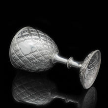 Load image into Gallery viewer, A Large Victorian Solid Silver Wine Goblet/Cup/Trophy with Abercorn Motif - Richard Sibley 1869 - Artisan Antiques
