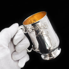 Load image into Gallery viewer, A Wonderful Art Nouveau Solid Silver Mug - Edwardian 1903 - Artisan Antiques
