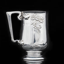 Load image into Gallery viewer, A Wonderful Art Nouveau Solid Silver Mug - Edwardian 1903 - Artisan Antiques
