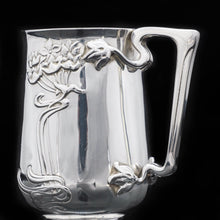 Load image into Gallery viewer, A Wonderful Art Nouveau Solid Silver Mug - Edwardian 1903 - Artisan Antiques
