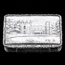 Load image into Gallery viewer, A Solid Silver &quot;Castle Top&quot; Snuff Box of Newstead Abbey - Taylor &amp; Perry 1835 - Artisan Antiques
