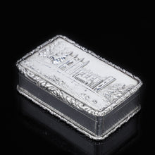 Load image into Gallery viewer, A Solid Silver &quot;Castle Top&quot; Snuff Box of Newstead Abbey - Taylor &amp; Perry 1835 - Artisan Antiques
