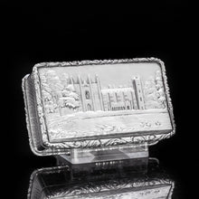 Load image into Gallery viewer, A Solid Silver &quot;Castle Top&quot; Snuff Box of Newstead Abbey - Taylor &amp; Perry 1835 - Artisan Antiques

