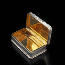 Load image into Gallery viewer, A Solid Silver &quot;Castle Top&quot; Snuff Box of Newstead Abbey - Taylor &amp; Perry 1835 - Artisan Antiques
