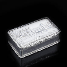 Load image into Gallery viewer, A Solid Silver &quot;Castle Top&quot; Snuff Box of Newstead Abbey - Taylor &amp; Perry 1835 - Artisan Antiques

