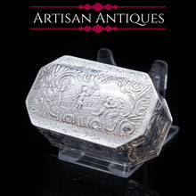 Load image into Gallery viewer, A Solid Silver Octagonal Snuff/Pill Box - Thomas Glaser 1891 - Artisan Antiques
