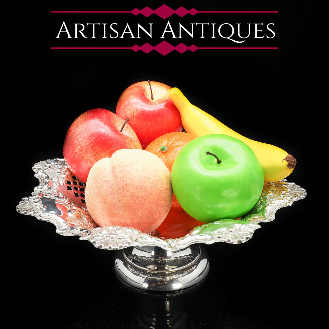 An Excellent Victorian Solid Silver Fruit Tazza/Bowl - Charles Westwood & Sons 1897 - Artisan Antiques
