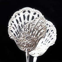 Load image into Gallery viewer, A Solid Silver Cake Server/Tong of Scalloped Form - 19th Century Germany - Artisan Antiques

