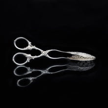 Load image into Gallery viewer, A Solid Silver Cake Server/Tong of Scalloped Form - 19th Century Germany - Artisan Antiques
