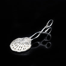 Load image into Gallery viewer, A Solid Silver Cake Server/Tong of Scalloped Form - 19th Century Germany - Artisan Antiques
