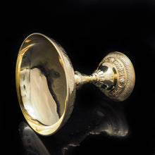 Load image into Gallery viewer, A Solid Silver Gilt Tazza With Chased Motifs - Lambert &amp; Co 1907 - Artisan Antiques
