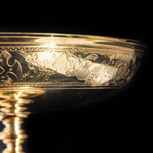 Load image into Gallery viewer, A Solid Silver Gilt Tazza With Chased Motifs - Lambert &amp; Co 1907 - Artisan Antiques
