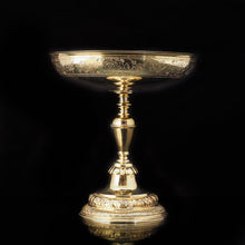 Load image into Gallery viewer, A Solid Silver Gilt Tazza With Chased Motifs - Lambert &amp; Co 1907 - Artisan Antiques
