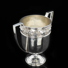 Load image into Gallery viewer, A Superb Antique Solid Silver Two-Handled Cup/Trophy with Grape Vines - Martin Hall &amp; Co 1908 - Artisan Antiques
