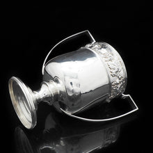 Load image into Gallery viewer, A Superb Antique Solid Silver Two-Handled Cup/Trophy with Grape Vines - Martin Hall &amp; Co 1908 - Artisan Antiques
