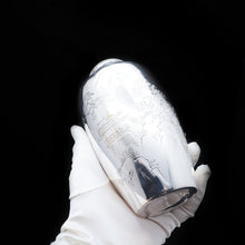 Load image into Gallery viewer, Antique Silver Japanese Hand Engraved Vase - Meiji Era c.1890 - Artisan Antiques
