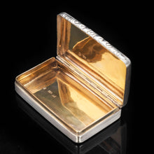 Load image into Gallery viewer, Georgian Engine Turned Solid Silver Snuff Box - Edward Smith 1835 - Artisan Antiques
