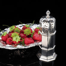 Load image into Gallery viewer, A Large Victorian Solid Silver Sugar Caster/Shaker - Samuel Walton Smith 1888 - Artisan Antiques
