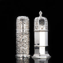 Load image into Gallery viewer, A Large Victorian Solid Silver Sugar Caster/Shaker - Samuel Walton Smith 1888 - Artisan Antiques
