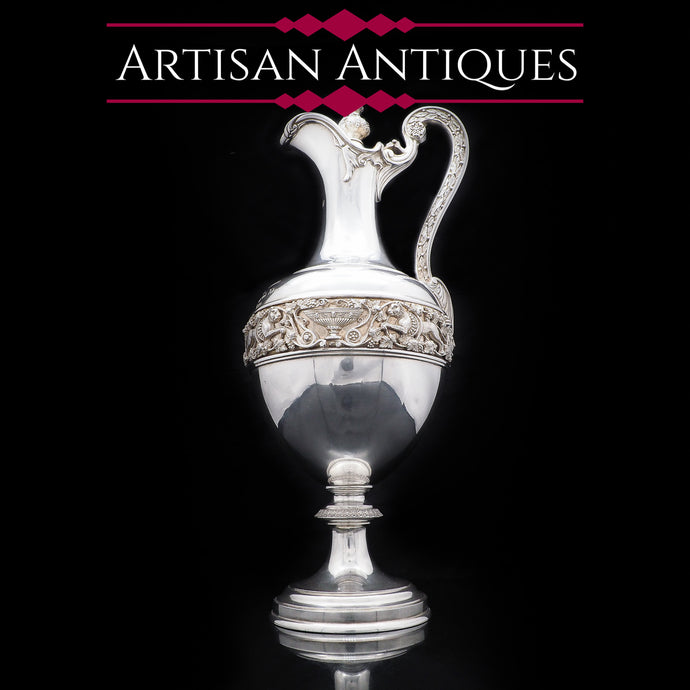 Magnificent Victorian Solid Silver Wine Ewer/Jug - Stephen Smith 1869 - Artisan Antiques