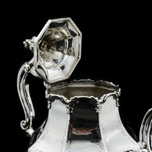 Load image into Gallery viewer, A Victorian Solid Silver Teapot with Engraved Panels - John &amp; George Angell 1846 - Artisan Antiques
