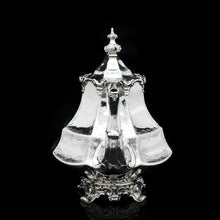 Load image into Gallery viewer, A Victorian Solid Silver Teapot with Engraved Panels - John &amp; George Angell 1846 - Artisan Antiques
