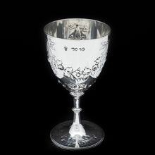 Load image into Gallery viewer, A Splendid Victorian Solid Silver Wine Goblet/Cup - Richards &amp; Brown 1869 - Artisan Antiques

