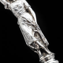 Load image into Gallery viewer, An Extremely Rare Pair of Figural Solid Silver Fish Servers - Francis Higgins 1882 - Artisan Antiques
