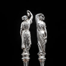 Load image into Gallery viewer, An Extremely Rare Pair of Figural Solid Silver Fish Servers - Francis Higgins 1882 - Artisan Antiques
