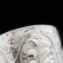 Load image into Gallery viewer, A Large Solid Silver Goblet with Victorian Chased Motifs - George Unite 1891 - Artisan Antiques
