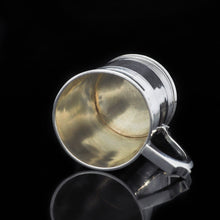 Load image into Gallery viewer, A Handsome Solid Silver Victorian Mug/Tankard - William Evans 1868 - Artisan Antiques
