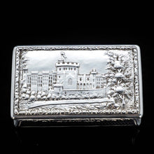 Load image into Gallery viewer, RESERVED - A Georgian Windsor &quot;Castle Top&quot; Solid Silver Snuff Box - Taylor &amp; Perry 1836 - Artisan Antiques
