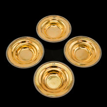Load image into Gallery viewer, Antique Georgian Solid Silver Gilt Salt/Pin Dishes - Thomas Robbins 1806
