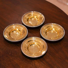 Load image into Gallery viewer, Antique Georgian Solid Silver Gilt Salt/Pin Dishes - Thomas Robbins 1806
