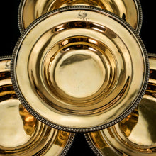 Load image into Gallery viewer, Antique Georgian Solid Silver Gilt Salt/Pin Dishes - Thomas Robbins 1806
