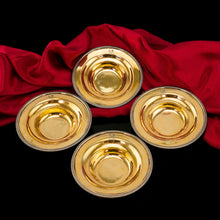 Load image into Gallery viewer, Antique Georgian Solid Silver Gilt Salt/Pin Dishes - Thomas Robbins 1806
