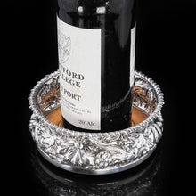 Load image into Gallery viewer, A Magnificent Solid Silver Wine Coaster - James Dixon &amp; Sons Ltd 1901 - Artisan Antiques
